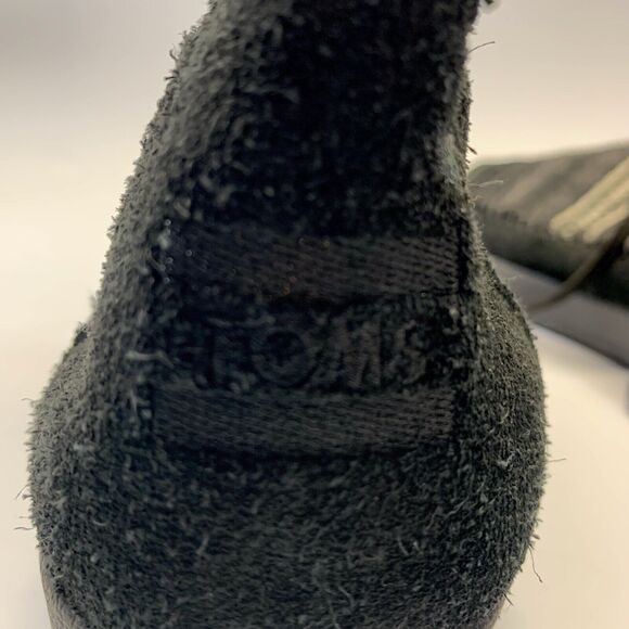 Toms Nepal Boots Womens 8.5 Black & White Suede/Fleece Lined Mid Calf Aztec - Picture 9 of 9